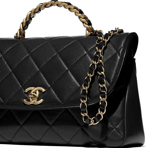 chanel 19 flap bag lambskin large black